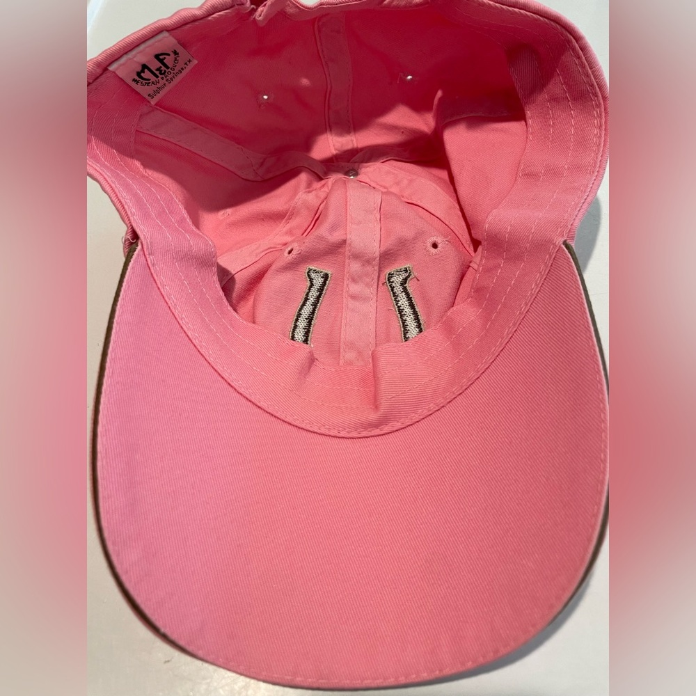 Pink Bling Horseshoe Embroidered Baseball Cap - Picture 5 of 7